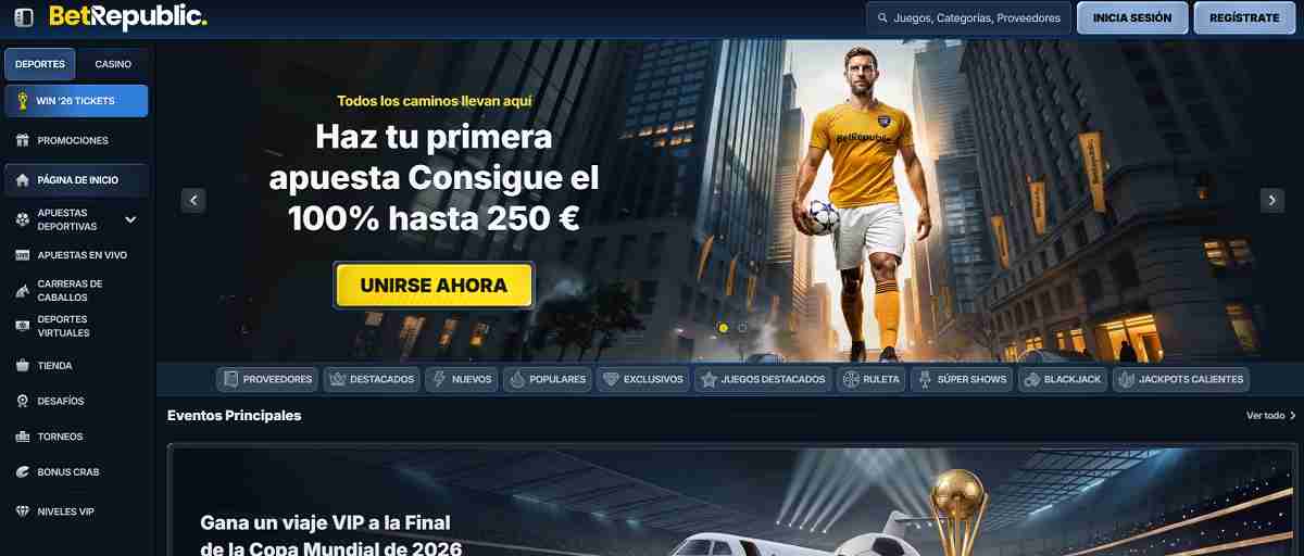 BetRepublic- Análisis detallado de las mejores casas de apuestas online para España en 2026